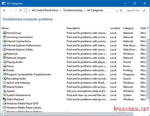 Tìm kiếm và vá lỗi trên Windows 10 bằng Troubleshoot hình 5