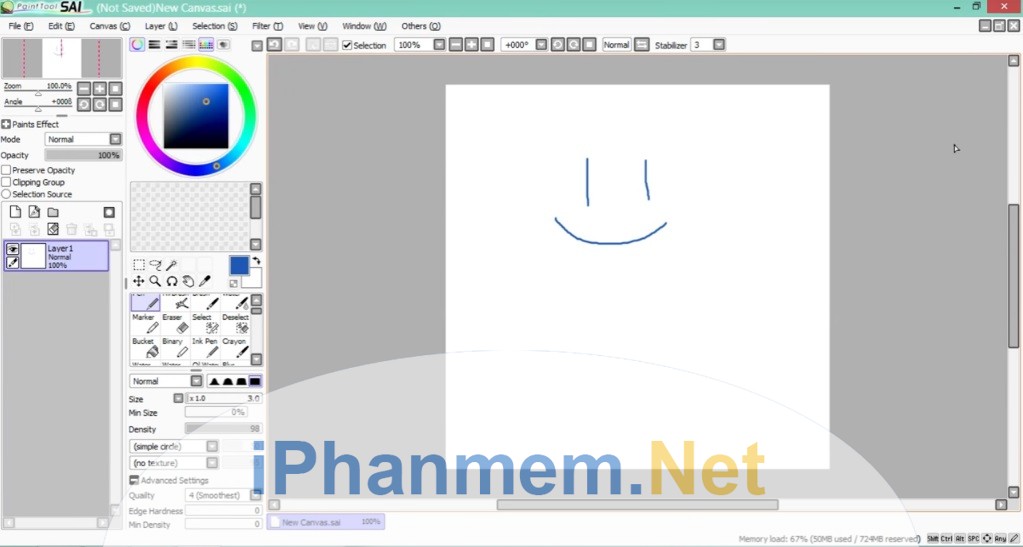 Paint tool SAI: Nếu bạn đang tìm kiếm một công cụ vẽ chuyên nghiệp và dễ sử dụng, hãy thử Paint tool SAI. Với các tính năng độc đáo như khả năng thay đổi áp lực bút vẽ hay độ phân giải cao, bạn sẽ có cơ hội tạo ra các tác phẩm nghệ thuật đẹp mắt và chân thật.