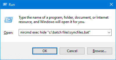 Sử dụng NirCmd để chạy bất kỳ một file nào một cách ẩn